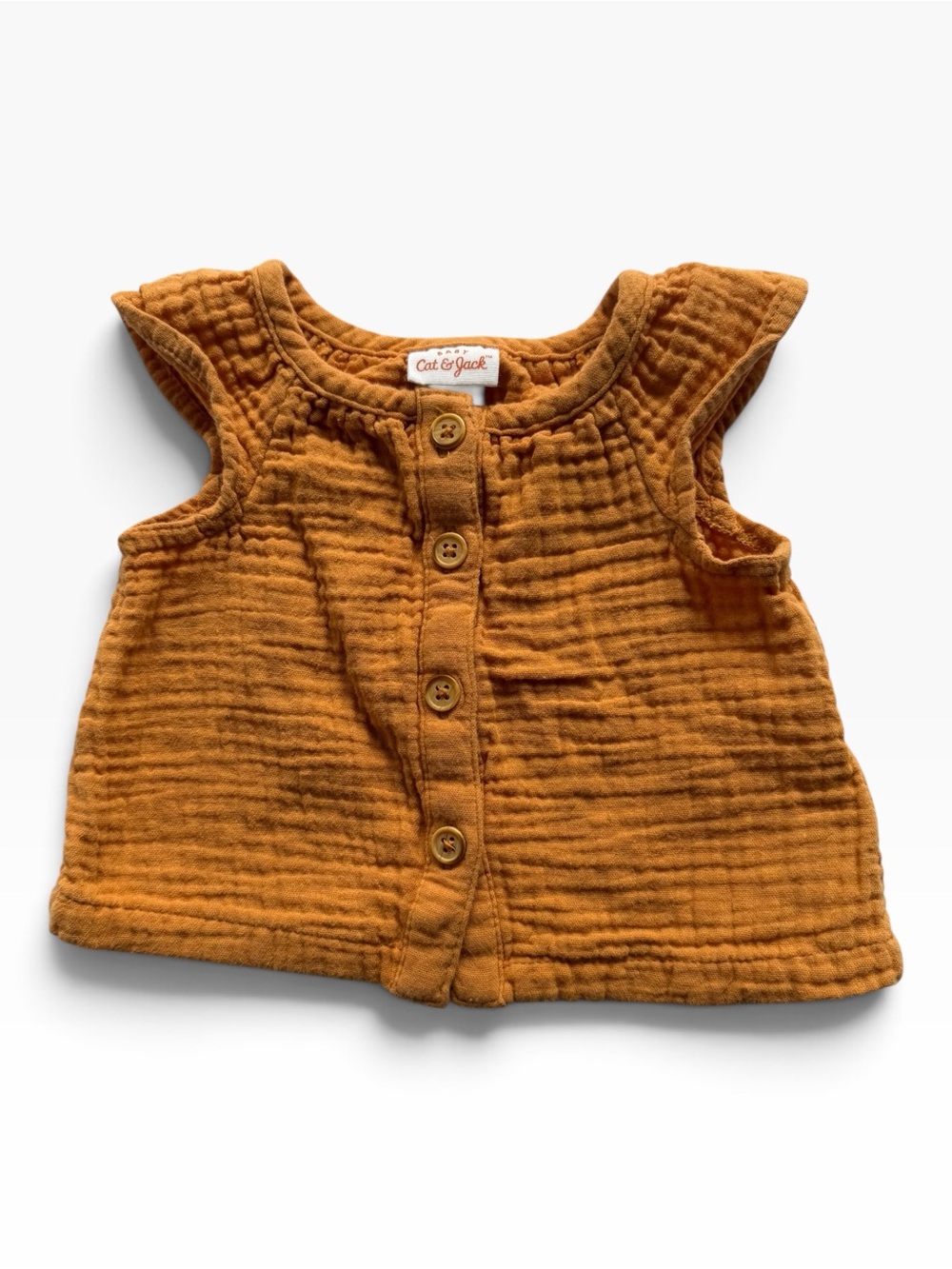 Cat & Jack Gauze Button-Front Baby Top